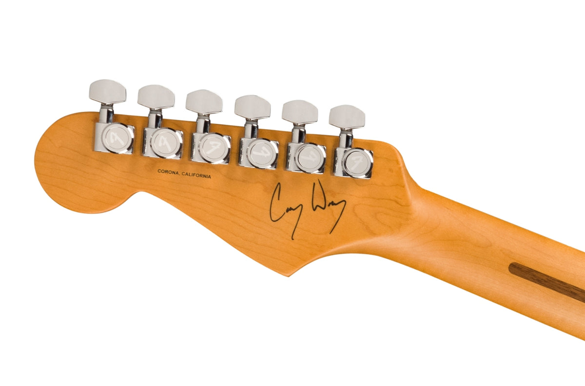 Stratocaster Signatuur Corry Wong RW LTD Daphneblauw