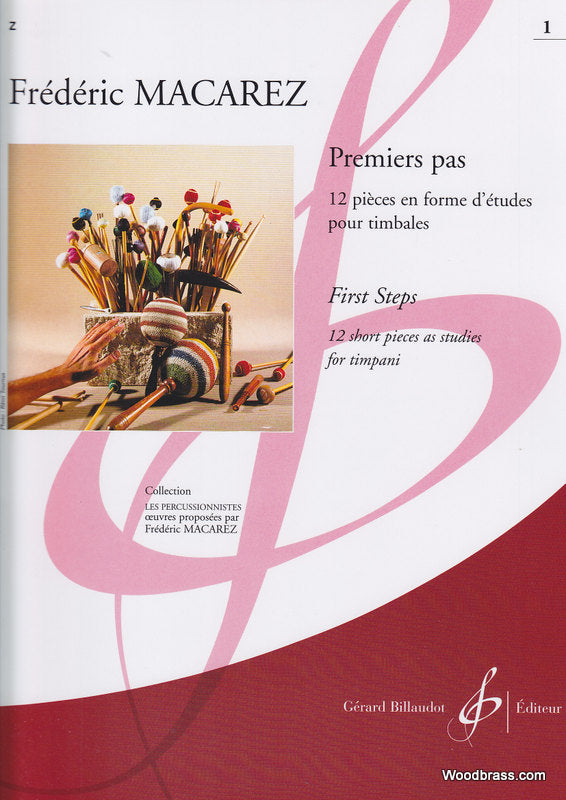 Billaudot Macarez F. - Premier Pas Vol. 1 - Percussions
