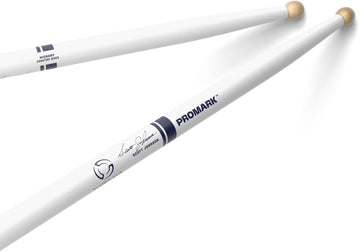 TXDC17W-WHITE - Scott Johnson Painted White Hickory Drumstick Wood Tip