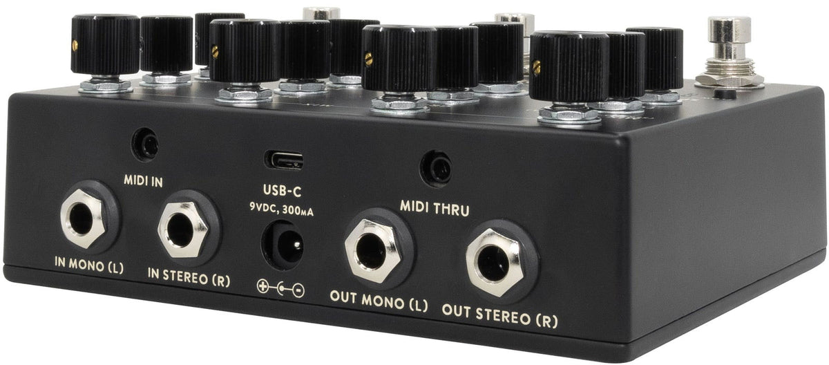 Qi Etherealizer Zwart - Granulair effect met reverb, delay en chorus