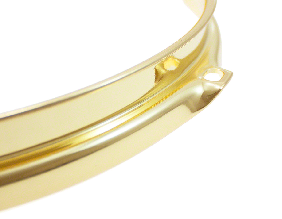 Drumhoepel 12" 6 Spanbouten Goud Super Triple Flange 2.3mm
