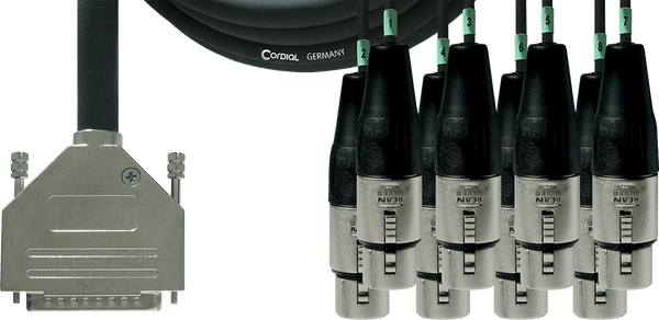 Interfacekabel SUB-D/8 XLR-female 3 M