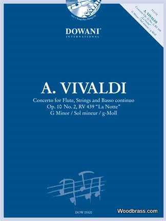Vivaldi A. - Concerto Pour Flute Op. 10/2 RV 439 ("la Notte") Sol Min. + CD
