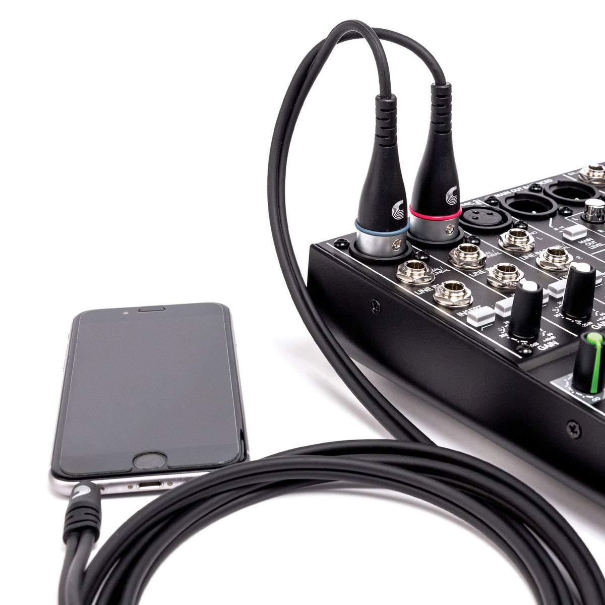 Custom Series 1/8 naar dubbele XLR-audiokabel