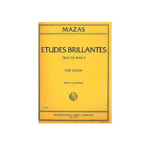 Mazas Jacques Fereol - Briljante studies Op.36 Deel 2 (Galamian)