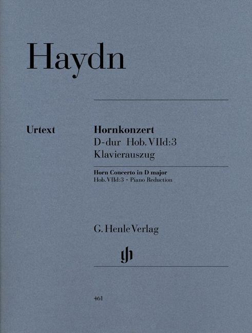 Henle Verlag Haydn J. - Concerto For Horn And Orchestra D Major
