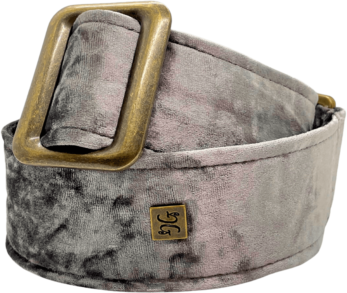 2" BOUJEE VELVET-band – Hematiet Zilver