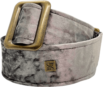 2" BOUJEE VELVET-band – Hematiet Zilver