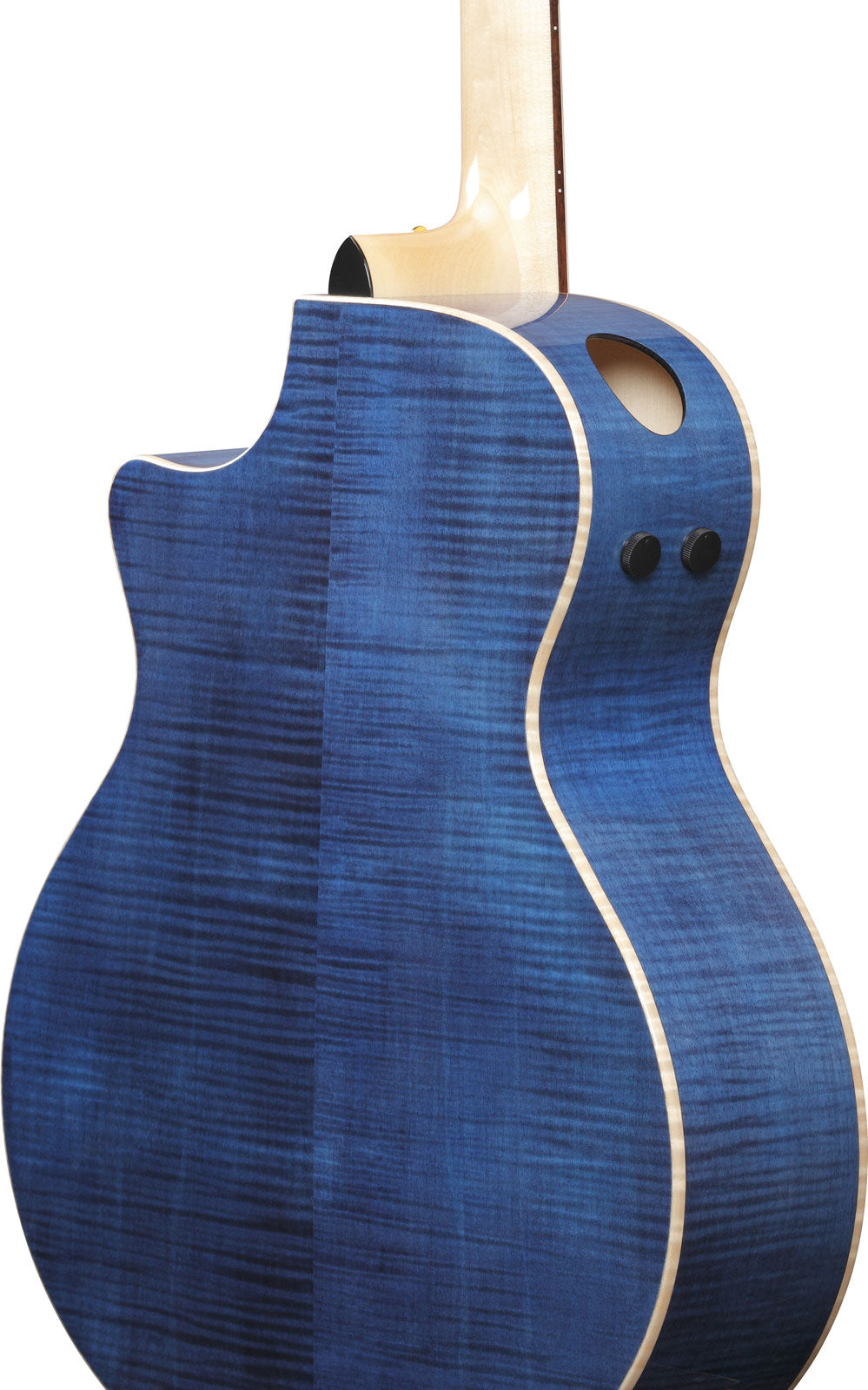 AE390-NTA Natuurlijk bovenblad, aquablauwe body