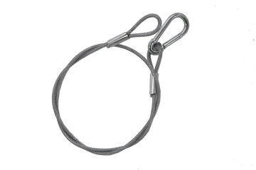 Veiligheidsstrop 4 mm 85 cm Zilver