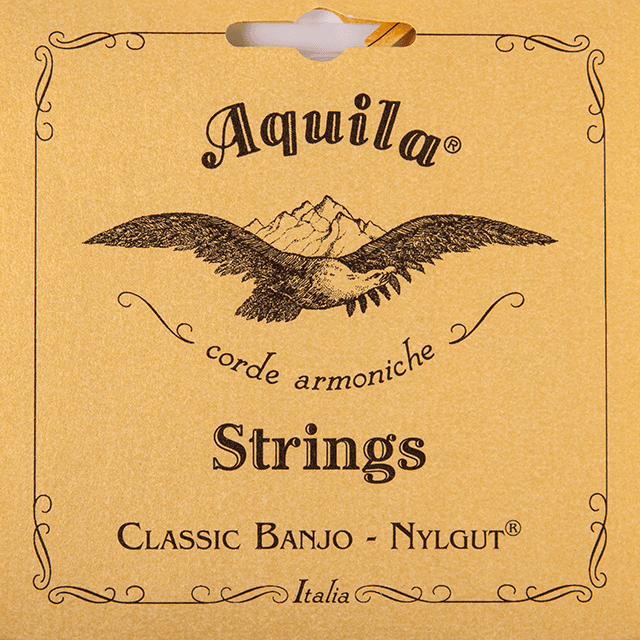 1B NYLGUT BANJO SET 5 STRINGS DBGDG MEDIUM DRAWSTRING 1 RED STRING