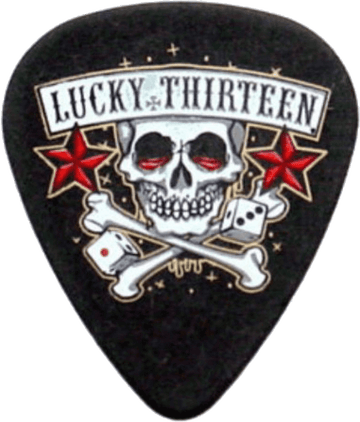 36 x 0,73mm Lucky 13 Serie II Zwart #11 Skull Dice