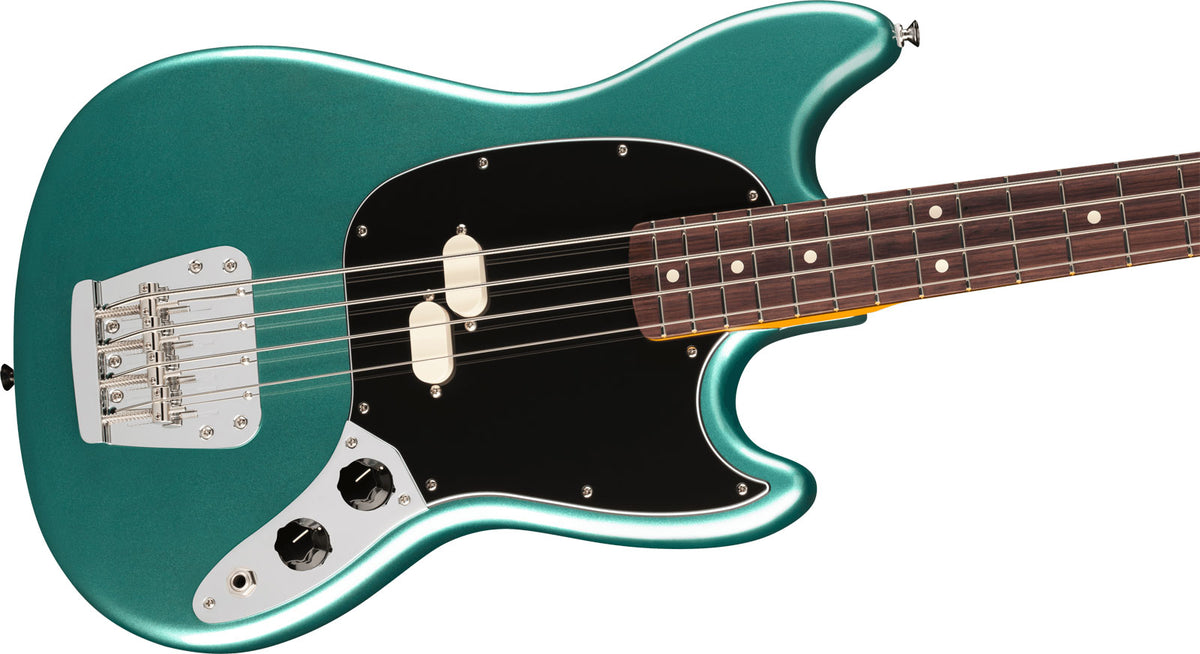 American Professional Classic Mustang Bass RW Faded Sherwood Green Metallic - Gereviseerd