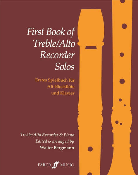 Faber Music Walter Bergmann - First Book Of Treble Recorder Solos