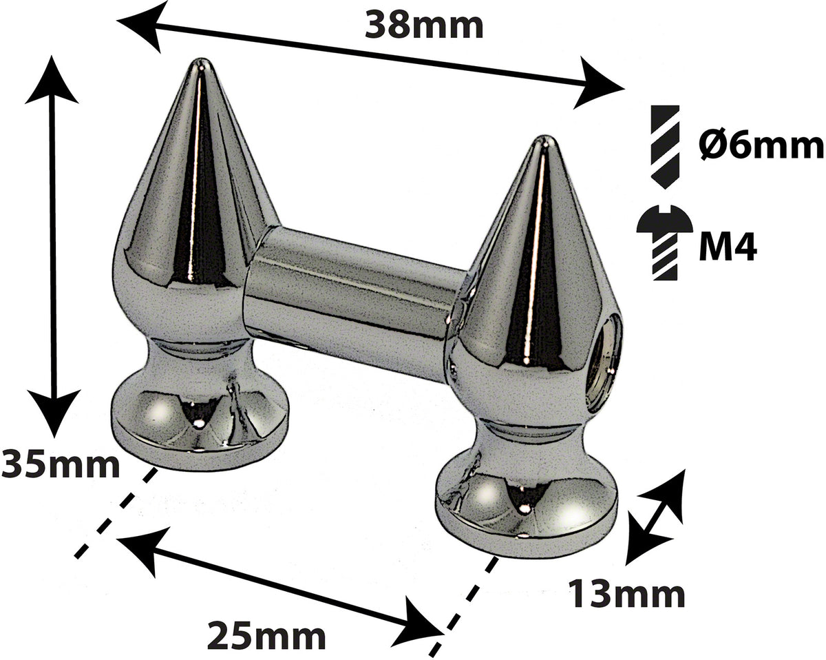 TL4D25 - TUBE LUG - 25MM - DOUBLE ENDED (X1)