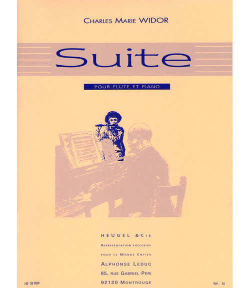 Widor CHARLES-marie - Suite voor Fluit en Piano