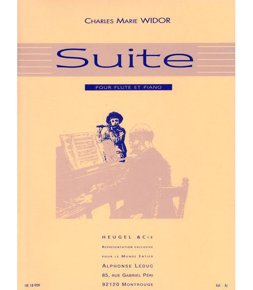 Heugel Widor CHARLES-marie - Suite Pour Flute et Piano