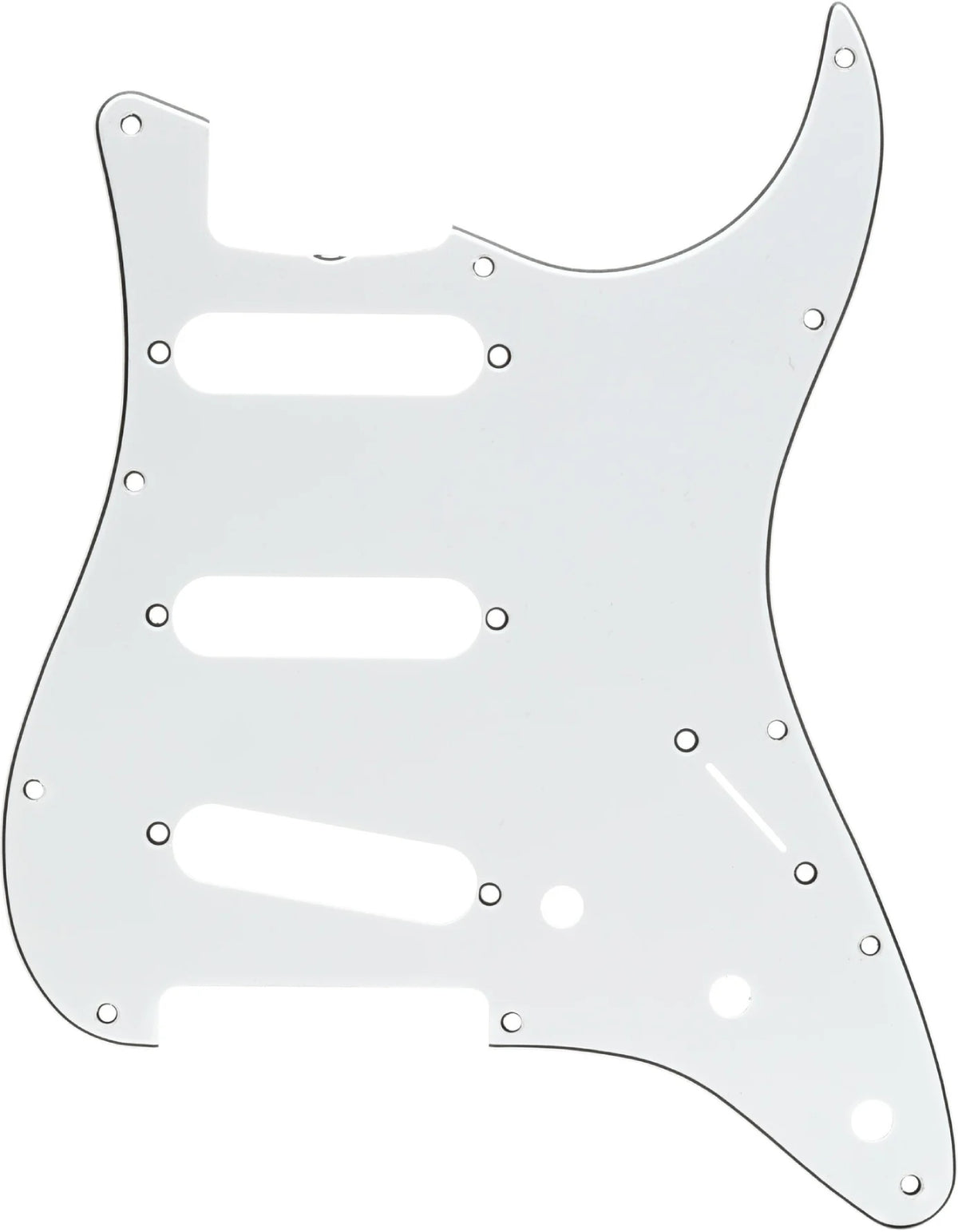 Fender Slagplaat 60S Strat SSS Wit