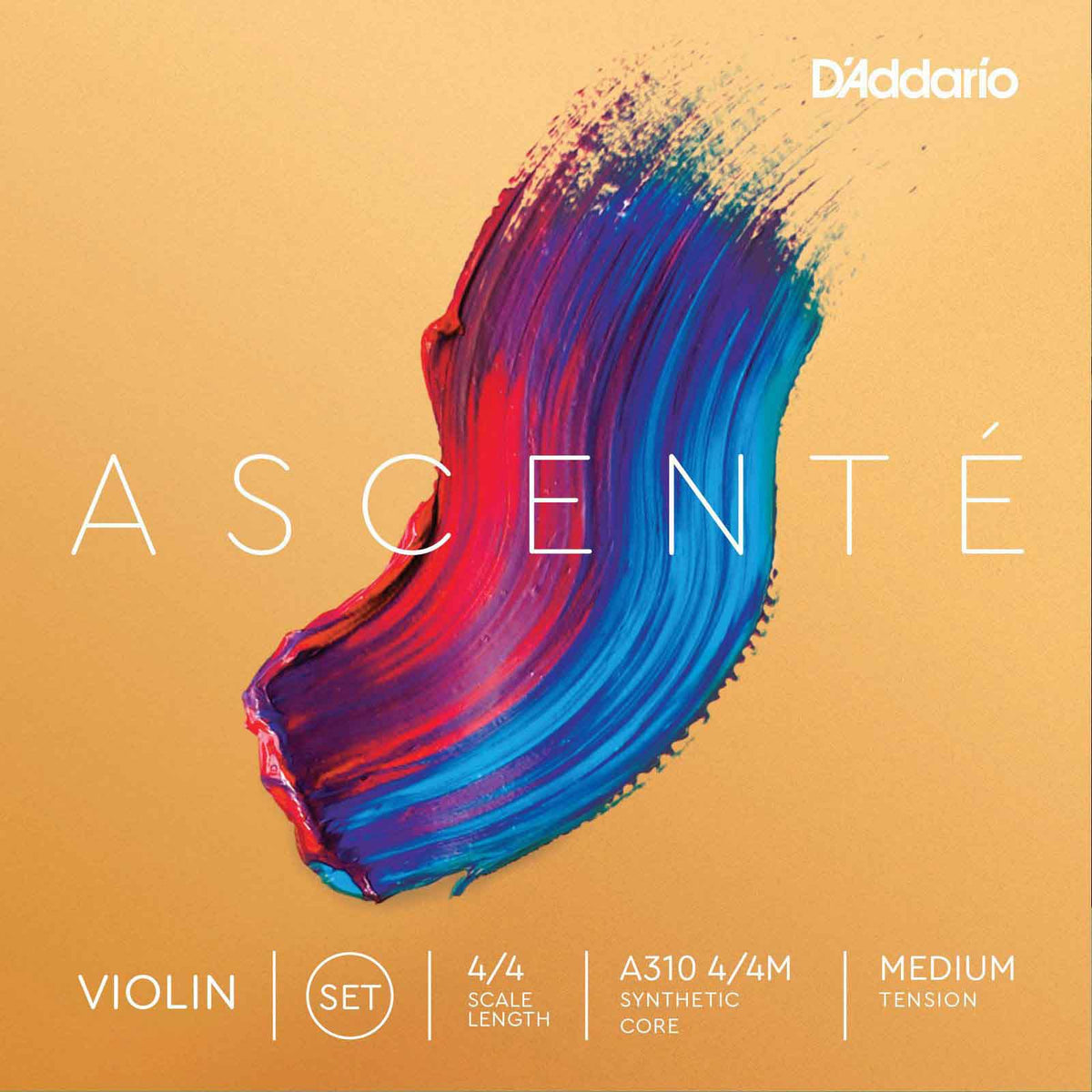 D'ADDARIO SET OF STRINGS FOR VIOLIN 4/4 ASCENTE TENSION MEDIUM