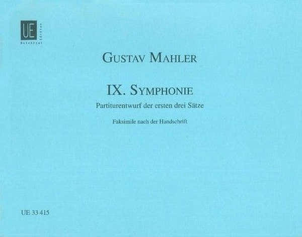 Universal Edition MAHLER GUSTAV - SYMPHONIE N°9 - SCORE FACSIMILE DU MANUSCRIT