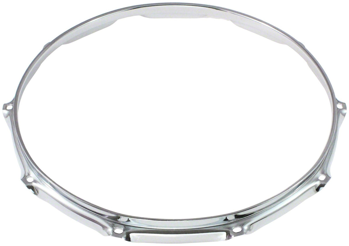 HB25-14-10 - 14" Drumhoepel 10 Gaten Verchroomd Messing Super Triple Flange 2.5mm