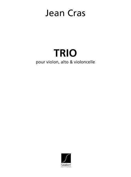 CRAS J. - TRIO VIOLON ALTO & VIOLONCELLE - PARTIES