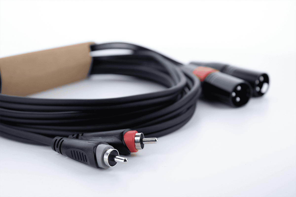 Dubbele Audiokabel XLR Male / RCA 1 M