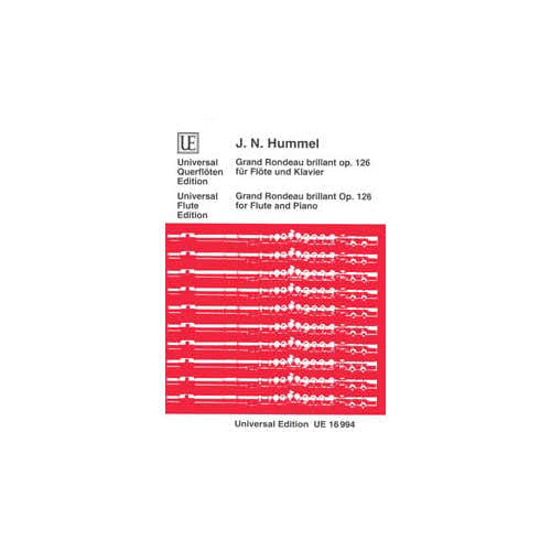 Universal Edition Hummel - Grand Rondeau Brillant Op. 126 - Flute et Piano