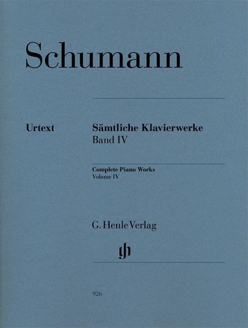 Henle Verlag SCHUMANN R. - COMPLETE PIANO WORKS VOLUME IV