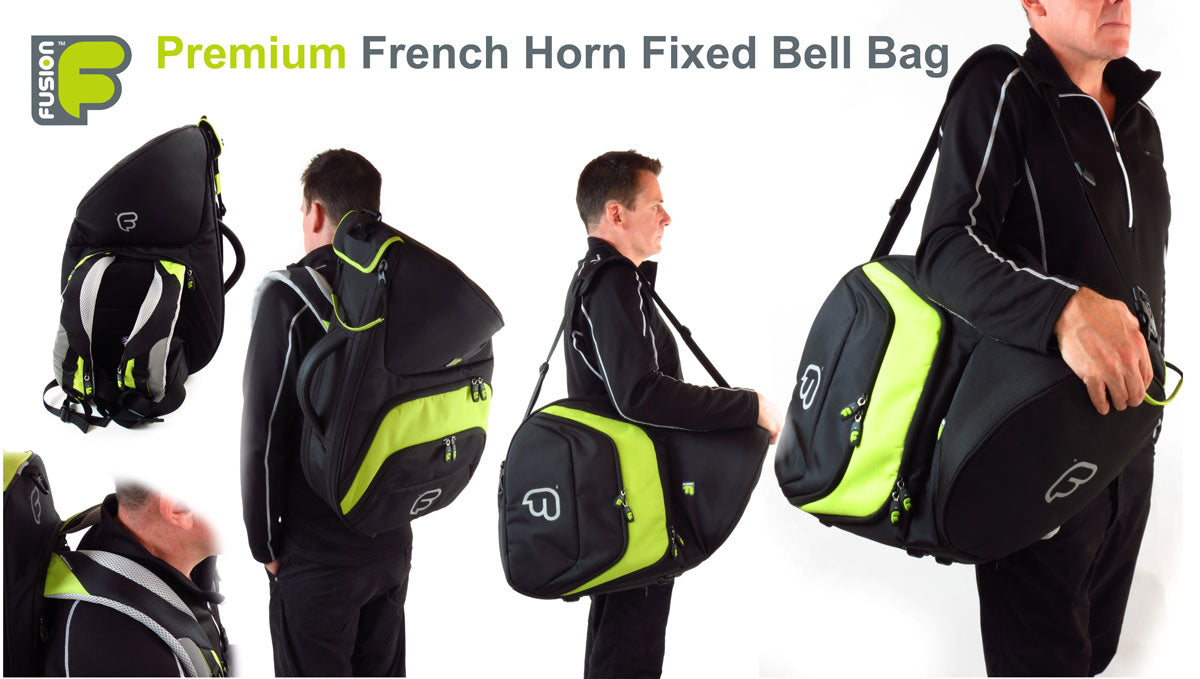 Premium Black/Green Horn (Fixed Bell) Case