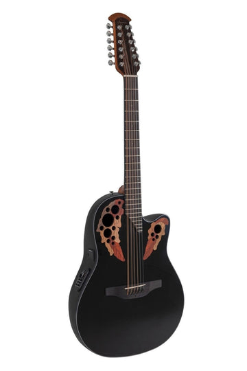 Elektro-Akoestische Gitaar Celebrity Elite Mid Cutaway 12-String Black