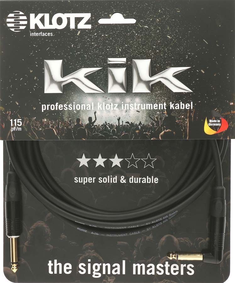 Klotz KIKKG PRO 1,5M BLACK STRAIGHT/ANGLED