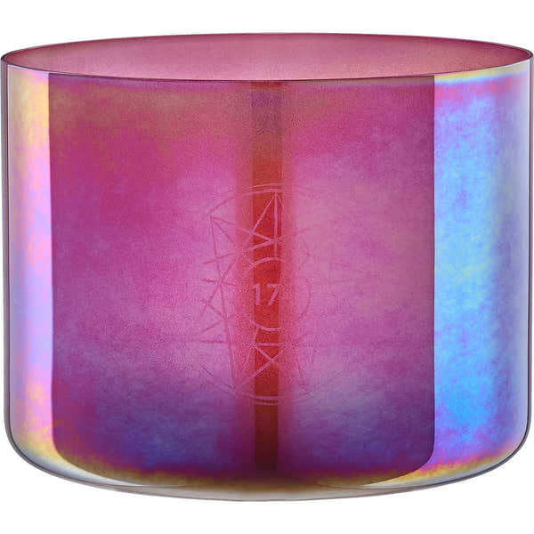 Sonic Energy 8" Essence Solfeggio Crystal Singing Bowl 174 Hz Brandy Rose