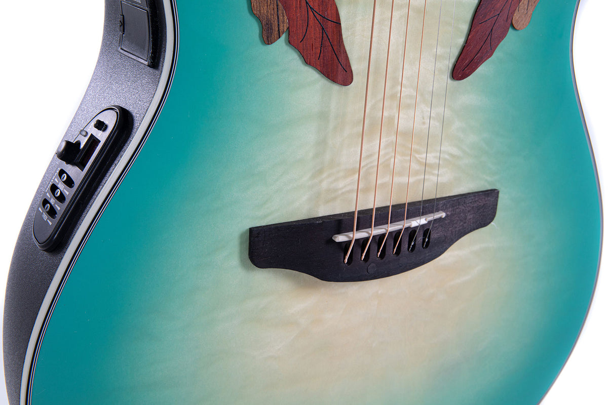Elektro-Akoestische Gitaar Celebrity Elite Plus Mid Cutaway Mintburst