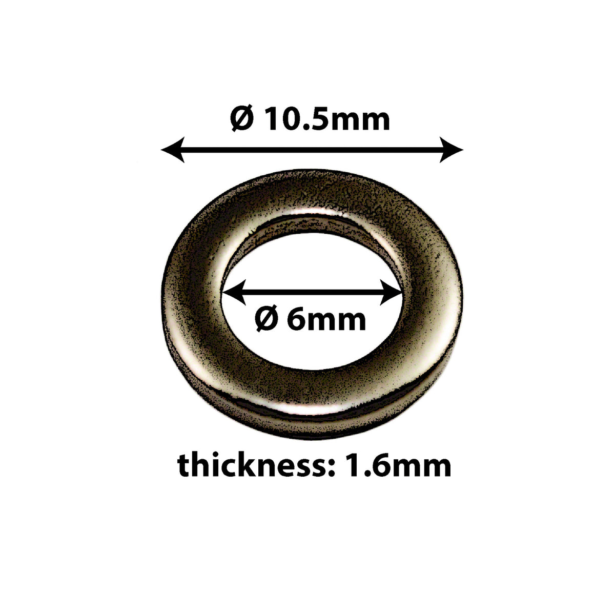 SW-BK - Metalen Onderlegring Voor Trekstang (X20)