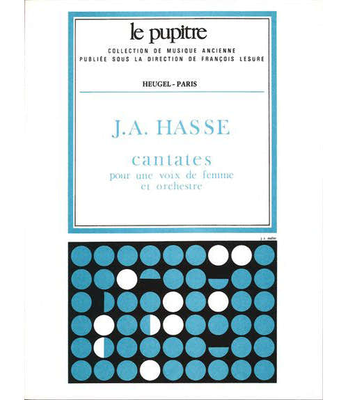 Partitions Chant - Hasse Cantates Pour Une Voix De Femme et Orchestre