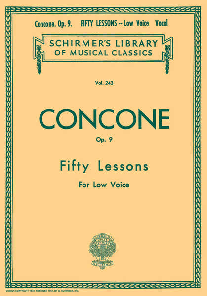 Schirmer 50 Lessons Op. 9