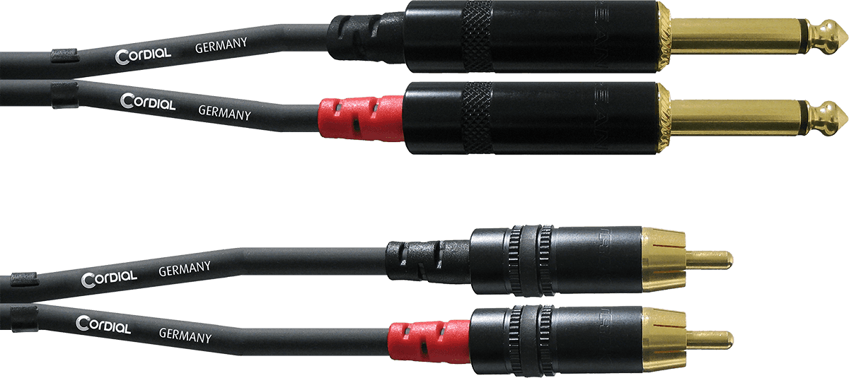 Audio Kabel Dubbele Jack Mono/RCA 3 M