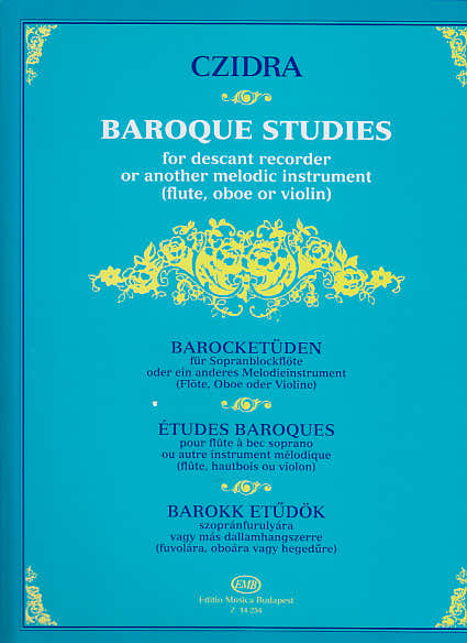 Czidra L. - Baroque Studies For Descant Recorder