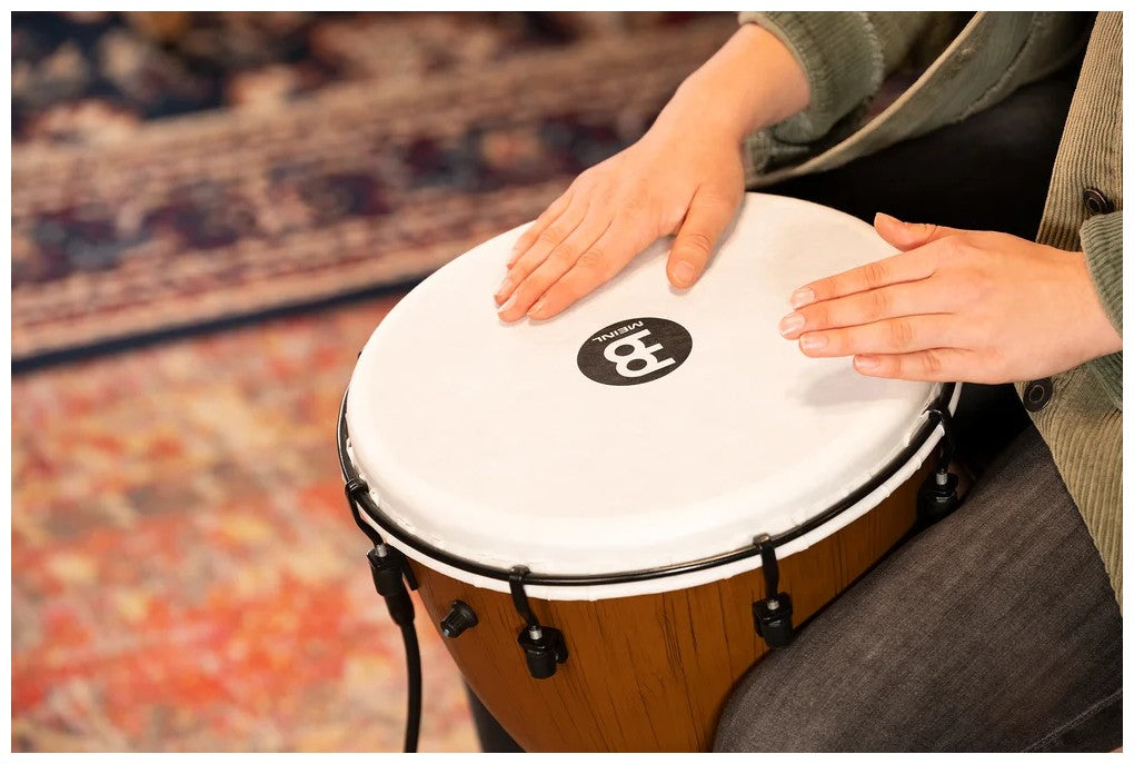 PERCUSSION 12 PICKUP ALPINE SERIES DJEMBE SYNTHETIC HEAD BARNWOOD - PADJ12-BW