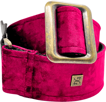 Crushed Velvet bordeauxrood