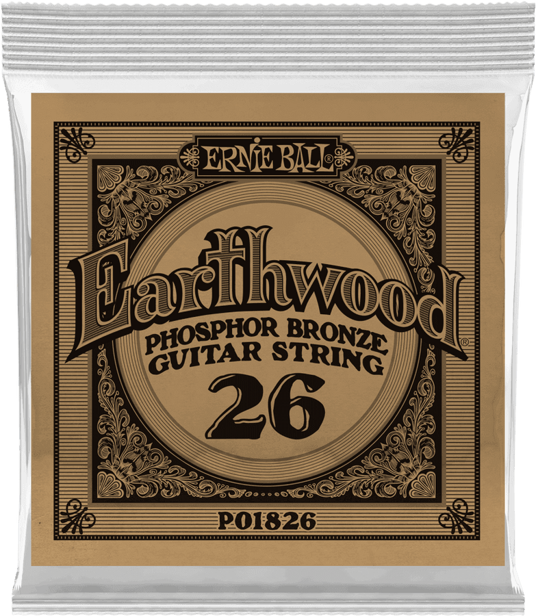 .026 EARTHWOOD PHOSPHOR BRONZE ACOUSTIC GUITAR STRINGS