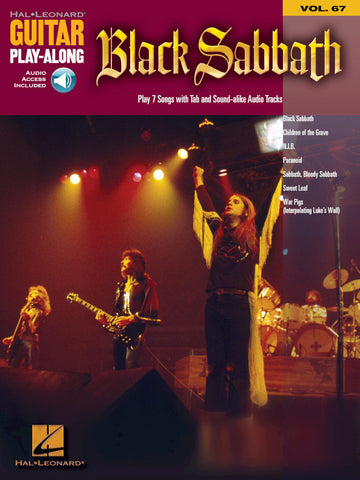BLACK SABBATH - GUITAR PLAY ALONG VOL.67 + AUDIO EN LIGNE - GUITARE TAB