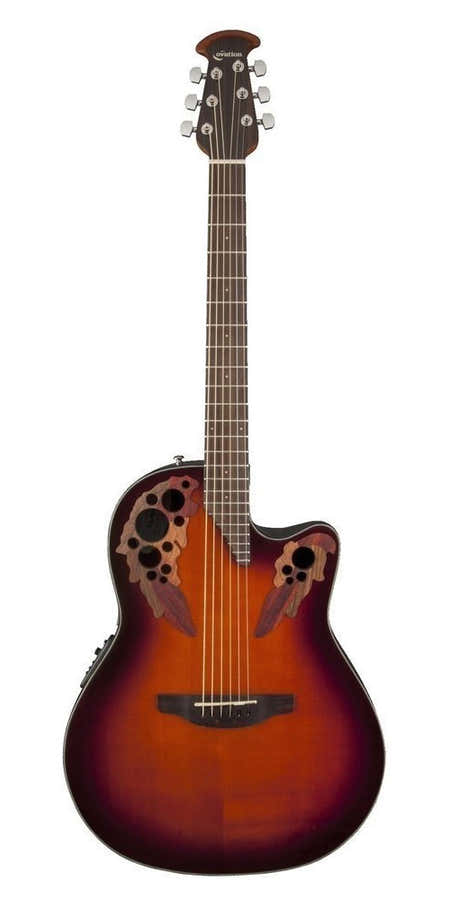Elektro-Akoestische Gitaar Celebrity Elite Mid Cutaway Sunburst