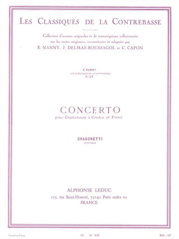 Concerto pour Contrebasse et Piano