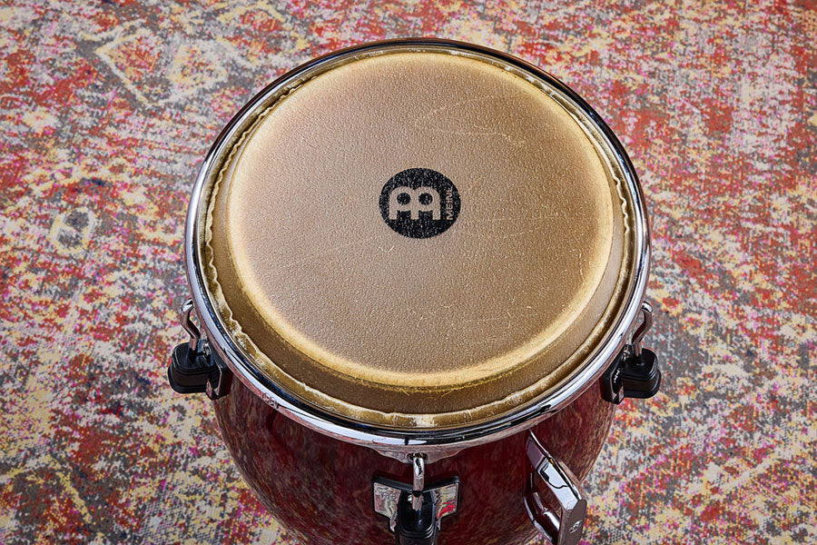 Marathon Exclusive Series Conga 11 3/4" - Wine Red/Chrome HW