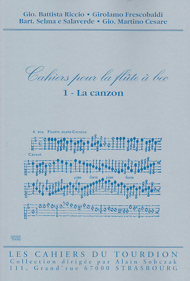 Cahiers Du Tourdion CAHIER DE LA FLUTE A BEC VOL. 1 - FLB SOPRANO