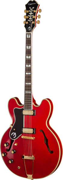 Epiphone Sheraton Masterbilt LH Signature Gem Archer Cherry Red
