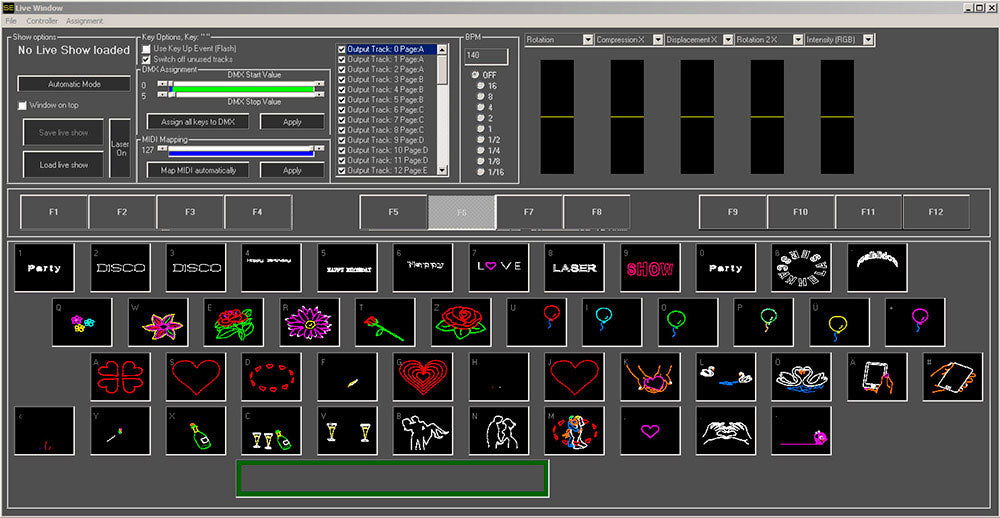 ShowNET + ShowEDITOR Interface