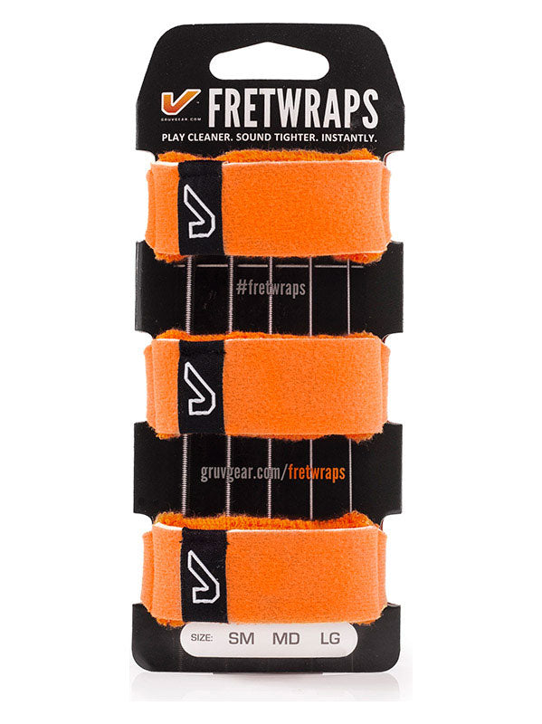 FretWraps 3-pack Fel oranje - Groot
